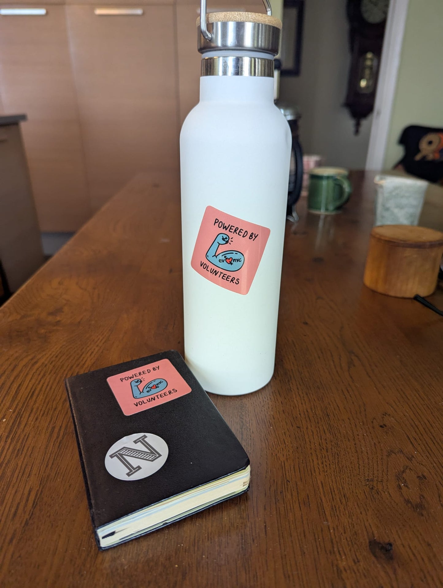 Powered by Volunteers Sticker