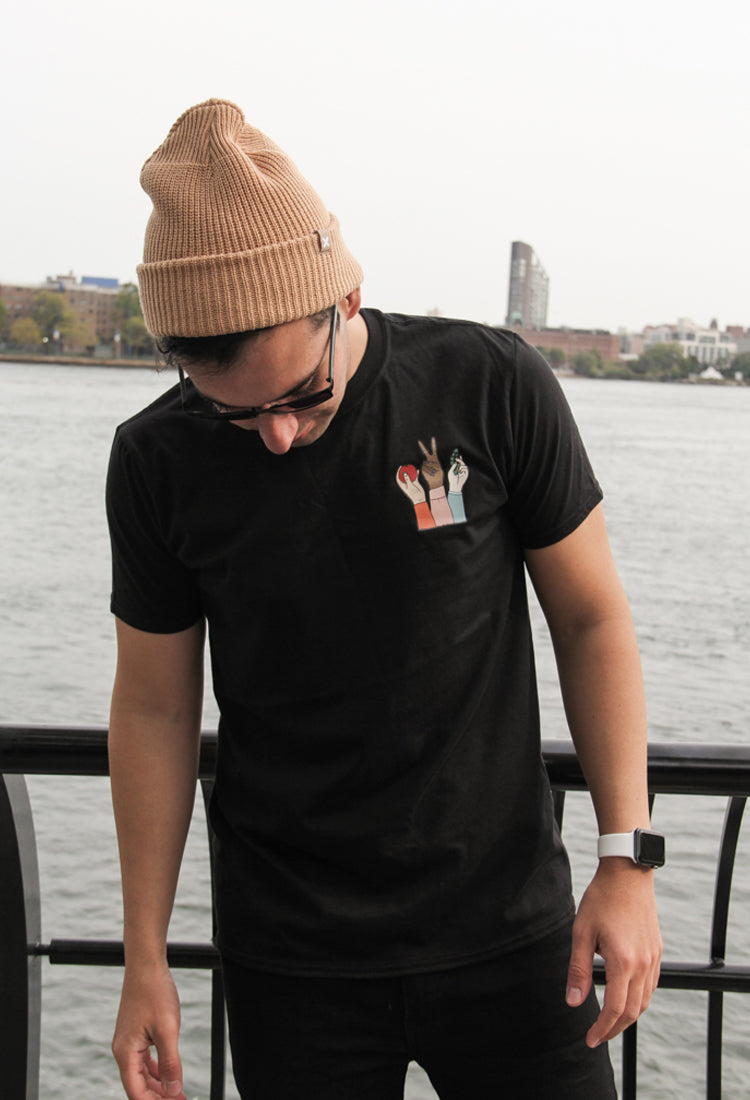 EV Loves NYC Short Sleeve Black T-Shirt