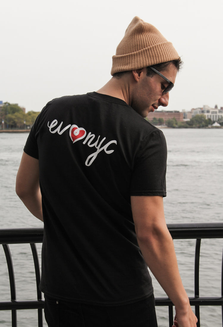 EV Loves NYC Short Sleeve Black T-Shirt