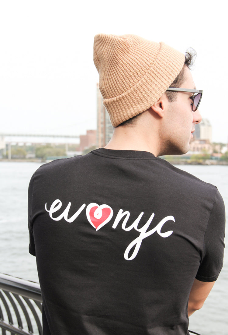 EV Loves NYC Short Sleeve Black T-Shirt