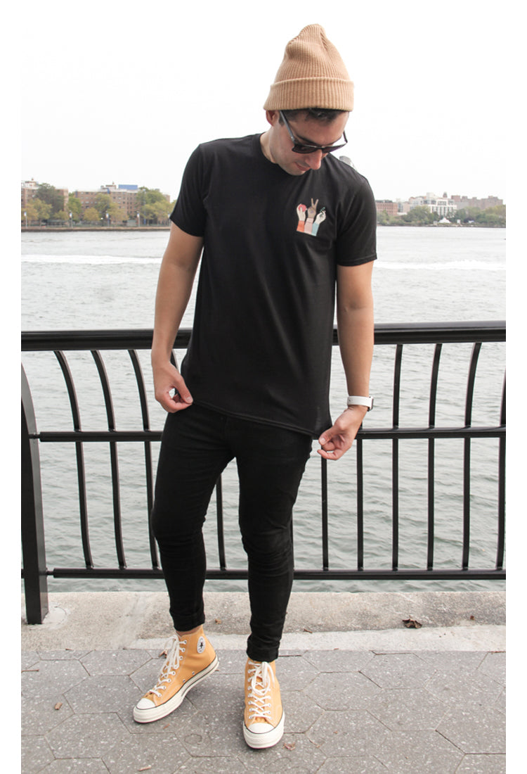 EV Loves NYC Short Sleeve Black T-Shirt